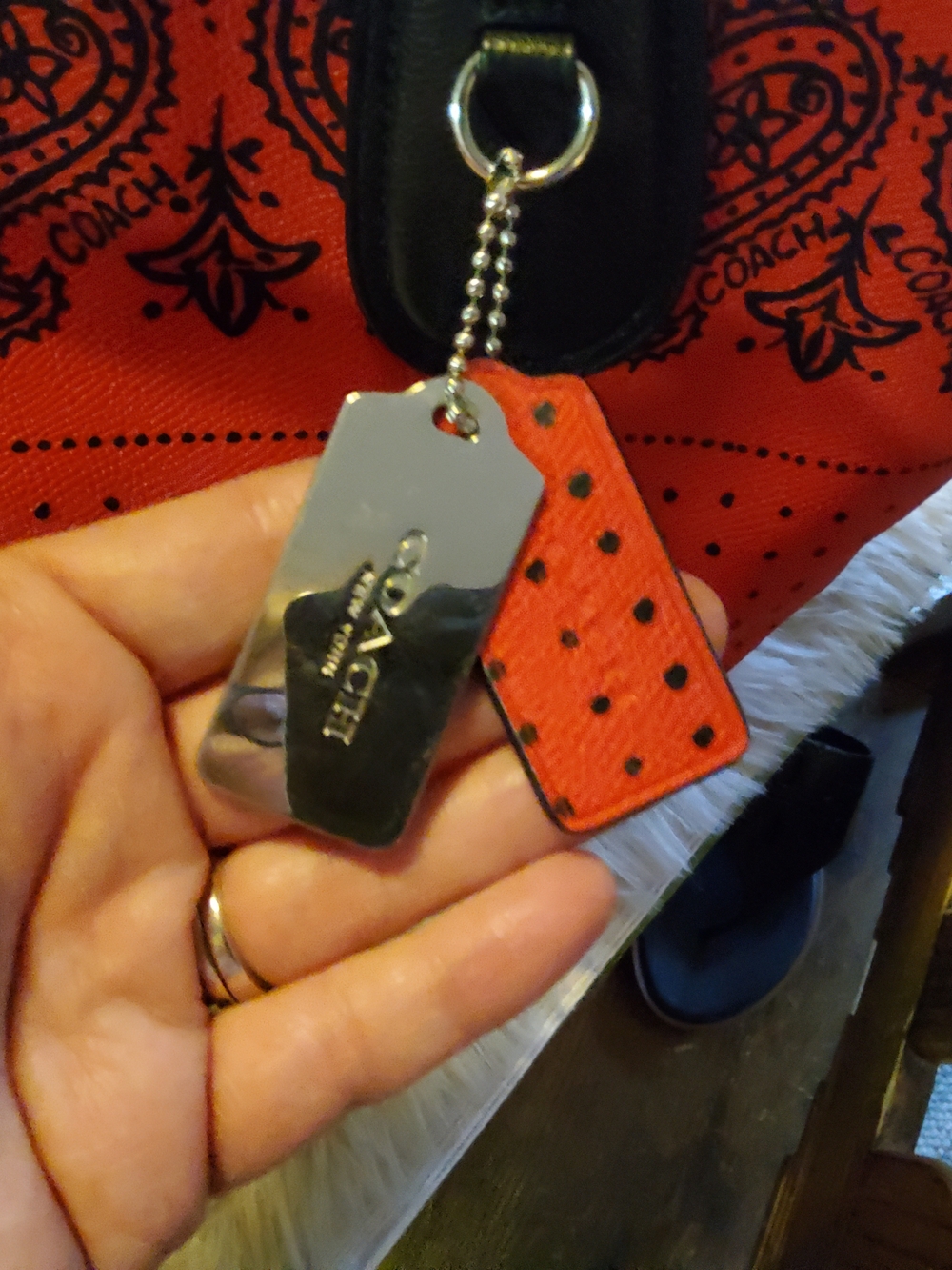 Coach "Bandana" Tote GUC ~ Partly Cloudy Condition 36357 - Picture 5 of 15